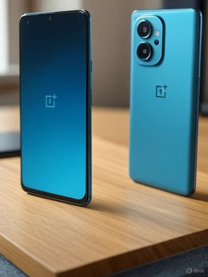 OnePlus 13R Review front and back design showing AMOLED display and camera module